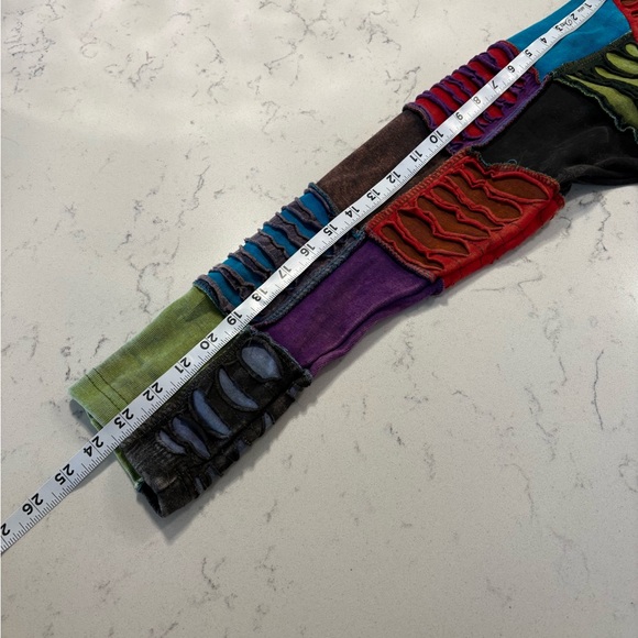 VTG Y2K Rising International Bohemian Hippie Peace Full Zip Hoodie Size L - Picture 8 of 8